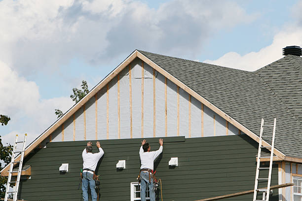 Professional Siding Repair technician working in Mathews, VA